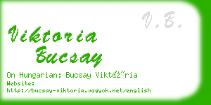 viktoria bucsay business card